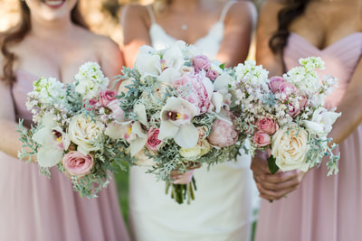 Bright bridal bouquets