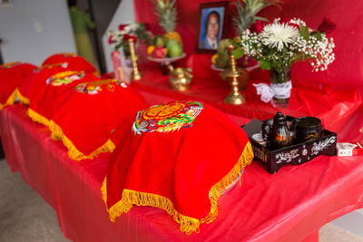 Traditional Vietnamese wedding decor