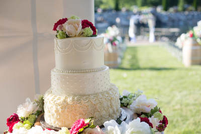 tiered unique wedding cake