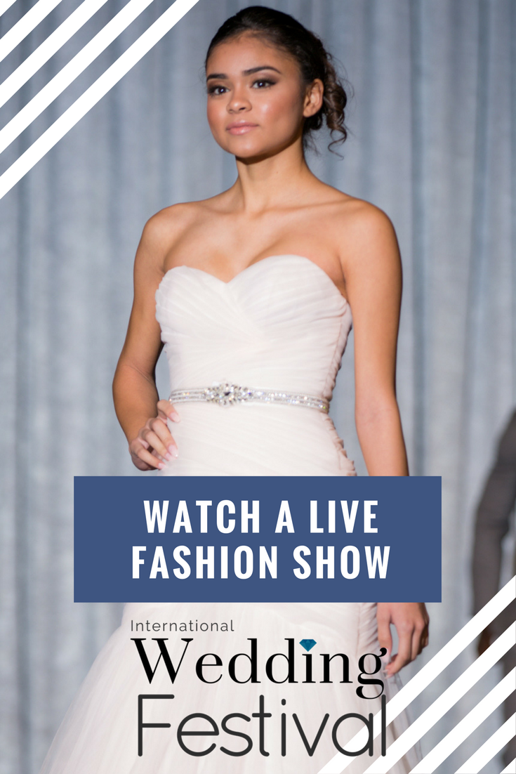 Get tickets to watch a live fashion show at the bridal show