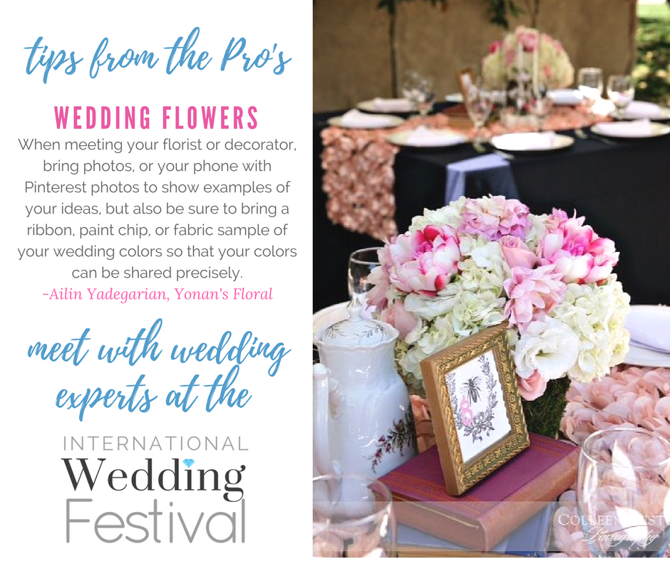 Wedding Tips from the Pro's.  Wedding Flowers.